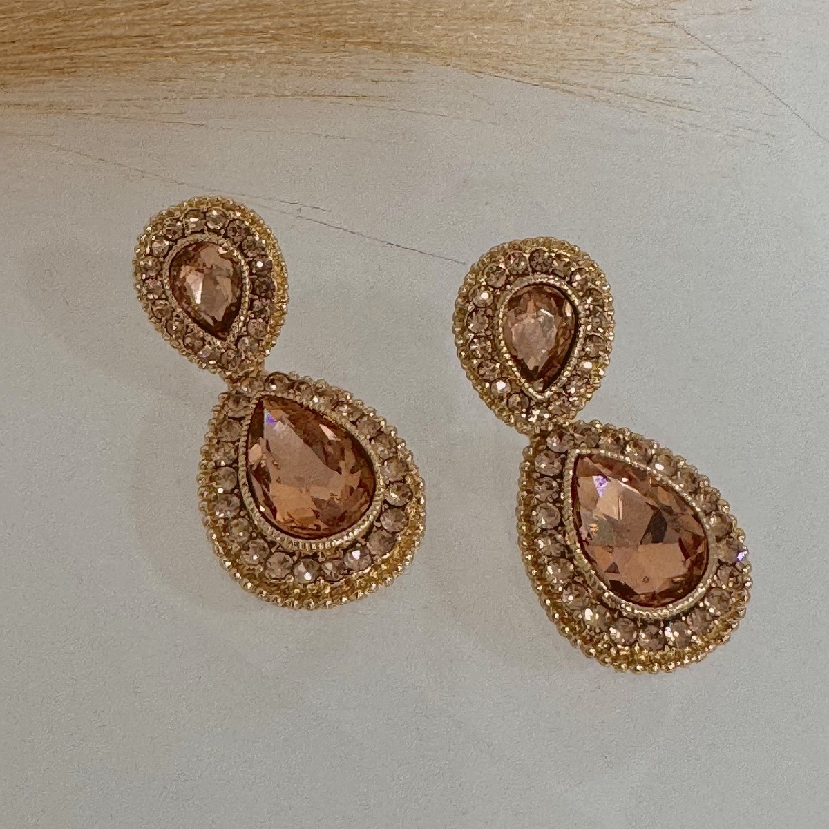 Σκουλαρίκια Δάκρυ με Πέτρες 